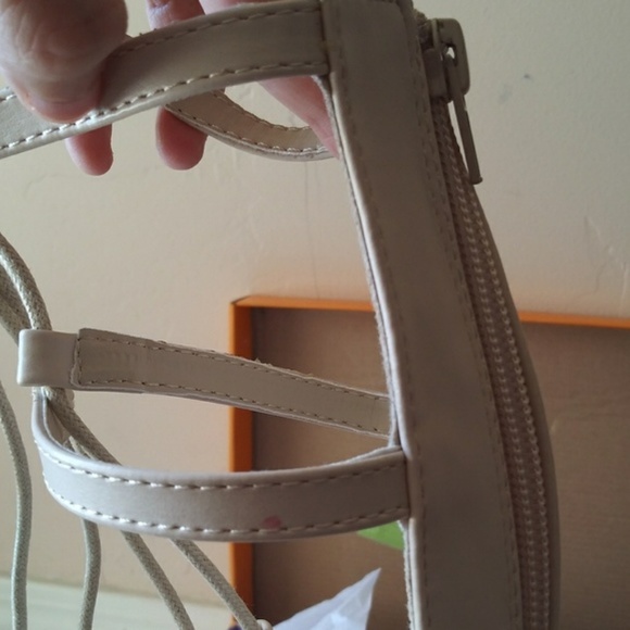 NEW Nude Lace Up Strappy Gladiator Heels - Picture 3 of 9